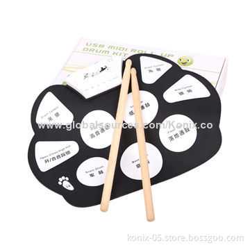 Musical Instrument Roll-up Drum Kit for Kids